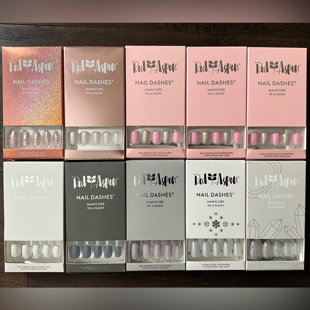 💅 LOT of 40 Red Aspen Nail Dashes • Some Acrylics & Most RETIRED • Take a Look 👀 - Picture 6 of 11